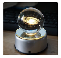 3D Moon Crystal Ball 70MM