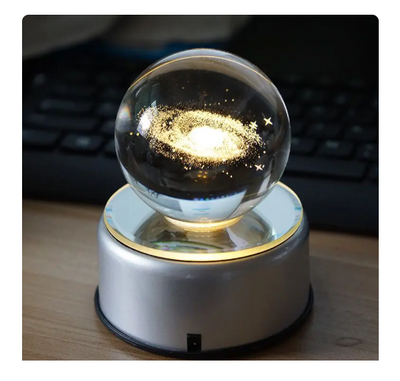 3D Moon Crystal Ball 70MM