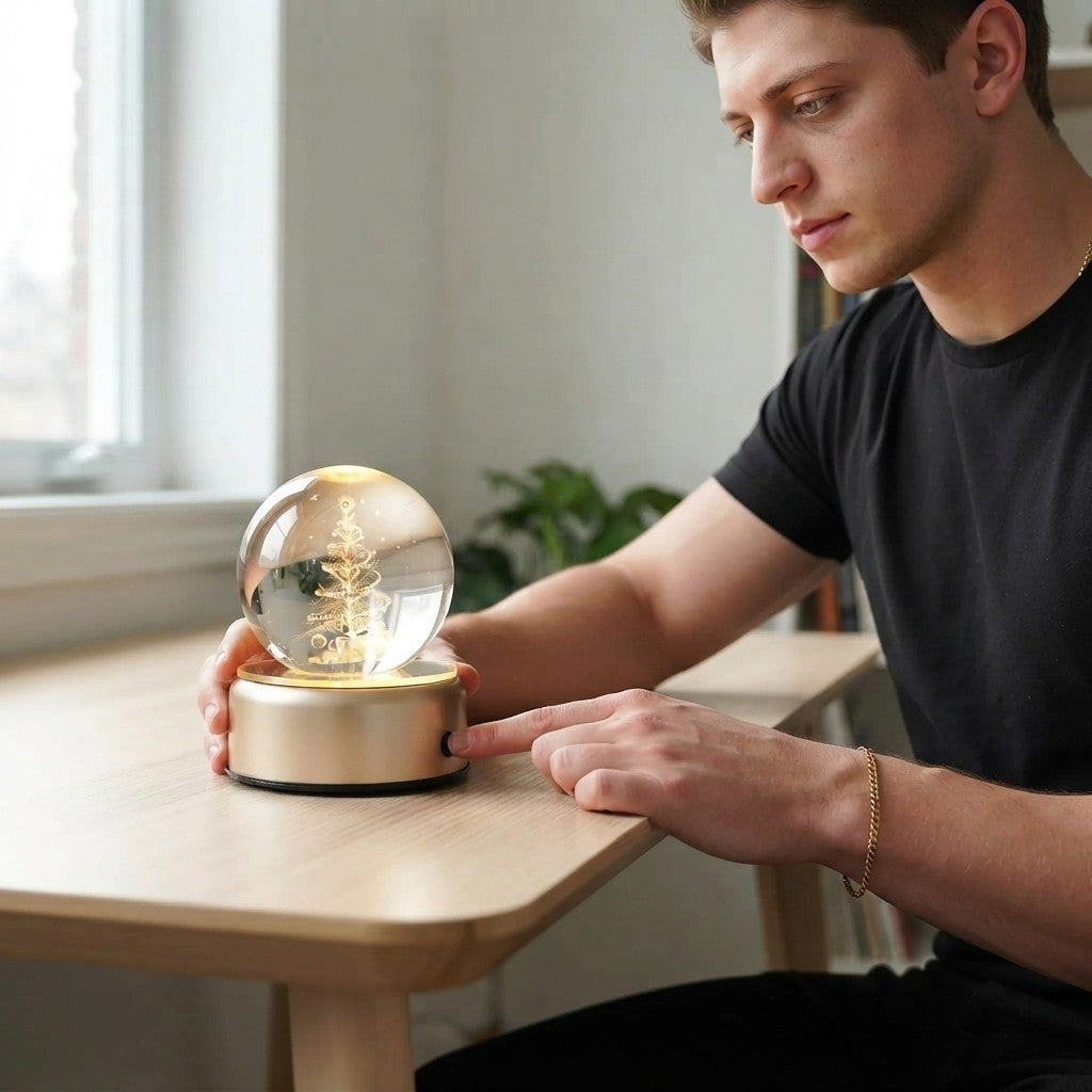 3D Crystal Ball Lamp